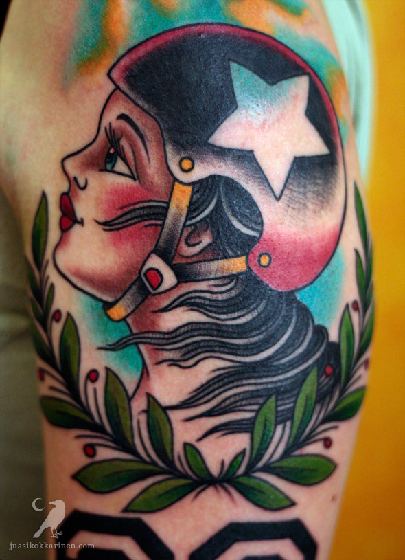 TATTOOS.ORG — Roller Derby Tattoo… Done by Phil Gallagher at the...